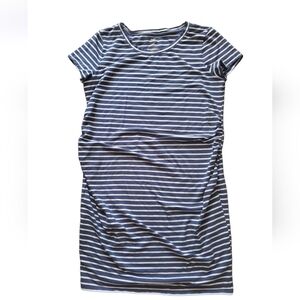 Nautical Striped Maternity Dress